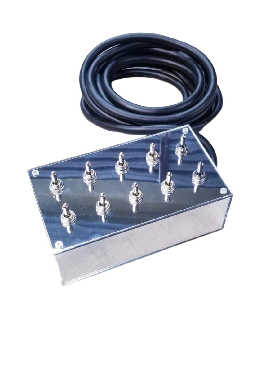 Pre-wire 10 switch box (Plexiglass MIRROR) – Hi-low Custom Hydraulics