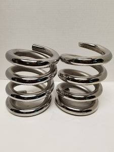 1 ton coil springs pre-cut chrome (pair)